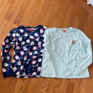 2 - Holiday Lane Christmas Pajama Tops NWOT